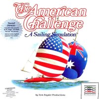 The American Challenge: A Sailing Simulation Commodore 64 US box art